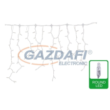 Tronix 018-218 PS36 Fényfüzér, 2x0,8m, 184led, átlátszó, 3000K, WW kültéri izzósor
