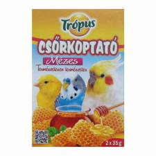 ,TRÓPUS, Trópus csőrkoptató - ízesített (mézes) díszmadarak részére (2x35g) madáreledel