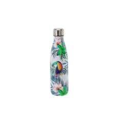  Trópusi mintás rozsdamentes acél thermo vízes palack - 500ml termosz