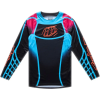 TROY LEE DESIGNS GP Pro mez - Framework fekete/kékeszöld TROY LEE DESIGNS Bicikli alkatrészek Kerékpáros ruházat Kerékpáros mezek