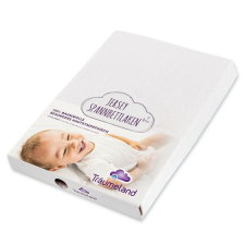  TRÄUMELAND Jersey lepedő kiságyra 100x100 weiss babaágynemű, babapléd