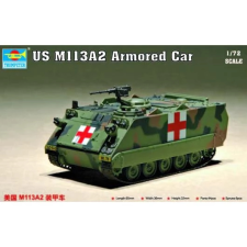 TRUMPETER 1/72 M113A2 amerikai katonai páncélautó modell makett