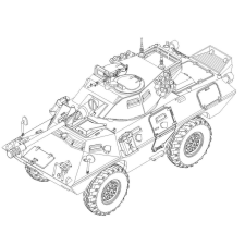  Trumpeter LAV-150 Commando AFV w/ Cockerill 90mm Gun 1:72 (07443) makett
