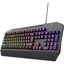 Trust Billentyűzet Gamer - GXT 836 Evocx (RGB LED háttérvilágítás; USB; fekete; magyar) billentyűzet