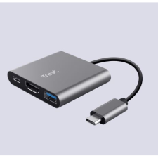 Trust Dalyx 3 az 1 -ben több aljzatos (USB, HDMI, USBC) USB-C adapter, átalakító (23772) (t23772) kábel és adapter
