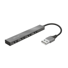 Trust Halyx Aluminium 4-Port Mini USB Hub Silver hub és switch