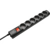 Trust Túlfeszültségvédős 6-os elosztó, fekete (21059)