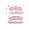 TRW fékbetétkészlet, tárcsafék TRW GDB1238