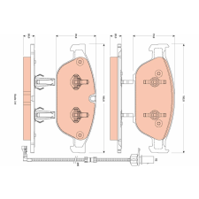 TRW fékbetétkészlet, tárcsafék TRW GDB1883 autóalkatrész