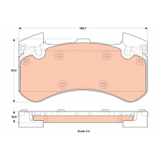 TRW fékbetétkészlet, tárcsafék TRW GDB1911 autóalkatrész