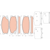 TRW fékbetétkészlet, tárcsafék TRW GDB3423