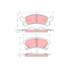 TRW fékbetétkészlet, tárcsafék TRW GDB4002