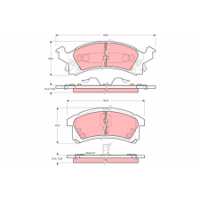 TRW fékbetétkészlet, tárcsafék TRW GDB4002 autóalkatrész