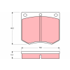TRW fékbetétkészlet, tárcsafék TRW GDB660