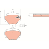 TRW fékbetétkészlet, tárcsafék TRW GDB976