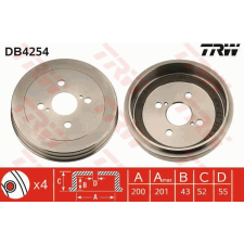 TRW Fékdob TRW DB4254 fékdob
