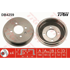TRW Fékdob TRW DB4259 fékdob