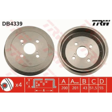 TRW Fékdob TRW DB4339 fékdob
