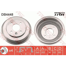 TRW Fékdob TRW DB4448 fékdob