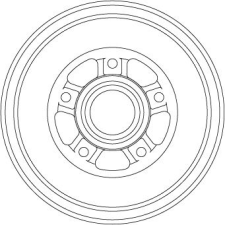 TRW fékdob TRW DB4560MR autóalkatrész