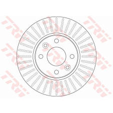 TRW Féktárcsa TRW DF6186 féktárcsa