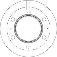 TRW féktárcsa TRW DF6297S autóalkatrész