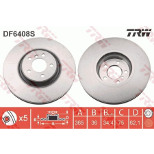TRW Féktárcsa TRW DF6408S féktárcsa