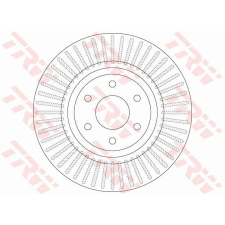 TRW Féktárcsa TRW DF6425 féktárcsa
