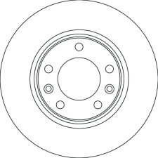 TRW féktárcsa TRW DF6780 féktárcsa