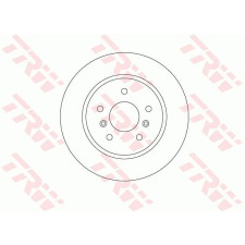 TRW Féktárcsa TRW DF6787 féktárcsa