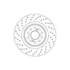 TRW féktárcsa TRW DF6931S autóalkatrész
