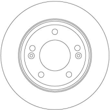 TRW féktárcsa TRW DF6937 autóalkatrész