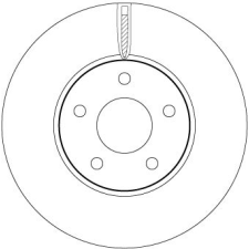 TRW féktárcsa TRW DF6975 féktárcsa