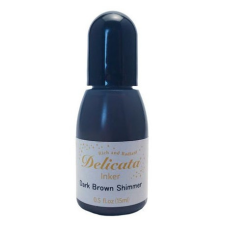 Tsukineko Tintapárna utántöltő , Delicata / Dark Brown Shimmer Inkpad - (1 db) bélyegző