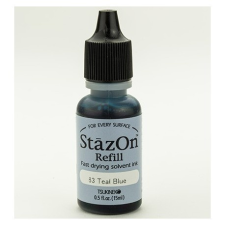 Tsukineko Tintapárna utántöltő , StazOn Inker / Teal Blue - (1 db) bélyegző