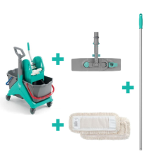 TTS felmosórendszer Nickita kocsi TEC préssel, moppal, moptartóval és nyéllel takarító és háztartási eszköz