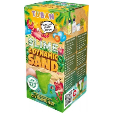 Tuban Slime és Dinamikus Homok - Zöld Színben (TU3394) kreatív és készségfejlesztő