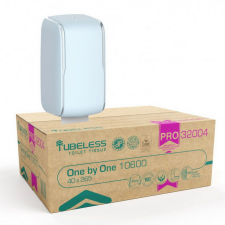 Tubeless hajtogatott toalettpapír adagoló 1 db + 2 karton TUB32004 toalettpapír akciós csomag adagoló