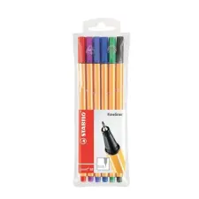 Tűfilc klt. 6db-os Stabilo Point 88 886 filctoll, marker