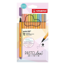  Tűfilc STABILO Point 88 Pastellove 12 db/készlet filctoll, marker