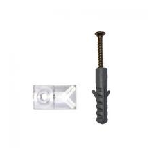  Tükörleszorító műanyag transzparens (tipli+csavar) barkácsolás, csiszolás, rögzítés