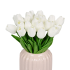  Tulipánok művirág 24 darabos készletben fehér