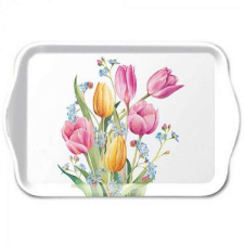  Tulipános műanyag kistálca - 21x13 cm - Tulips Bouquet konyhai eszköz