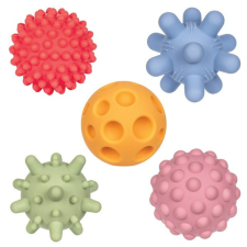 TULLO Sensory balls, 5 pieces, pastel colours oktatójáték