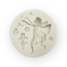  Tündér fondant forma virágokkal, szilikon, 8,5 cm sütés és főzés