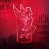  Tündér lány 3D led lámpa
