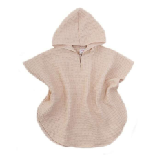  Tündér Waffle Fürdőponcsó 86-92 Bézs babatörülköző, kifogó