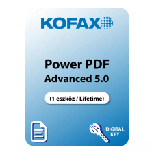 Tungsten Automation Corporation Kofax Power PDF Advanced 5.0 (1 eszköz / Lifetime)  (Elektronikus licenc) irodai és számlázóprogram