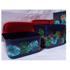 Tupperware Hűs Kocka szett, sötétlila Tropical 2 db, 650ml + 1000 ml - Tupperware papírárú, csomagoló és tárolóeszköz
