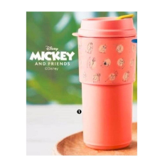 Tupperware Öko+ Utazó Kávésbögre, 490 ml, Narancs Mickey &amp; Friends- Tupperware bögrék, csészék